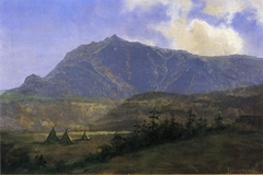 Indian Camp in the Mountains by Albert Bierstadt