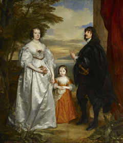 James, Seventh Earl of Derby, His Lady and Child by Anthony van Dyck