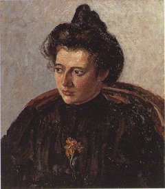 Jeanne Pissarro dite Cocotte, au chignon by Camille Pissarro