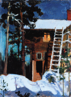 Kalela on a Winter Night by Akseli Gallen-Kallela