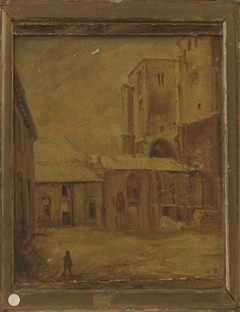 Kerk en klooster van St.Antonius Abt te Maastricht, afgebroken 1848 by Alexander Schaepkens