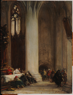 La Communion by Eugène Isabey