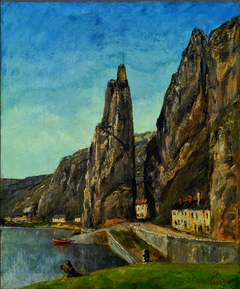 La Roche à Bayard, Dinant by Gustave Courbet