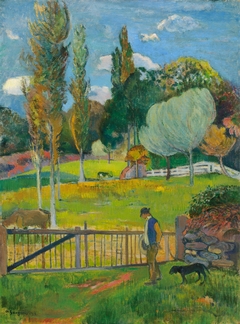 Landscape in Le Pouldu by Paul Gauguin