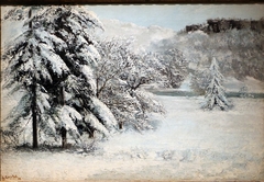 Landscape in Winter by Gustave Courbet