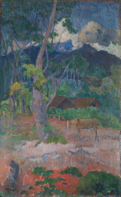 Landscape with a Horse by Paul Gauguin