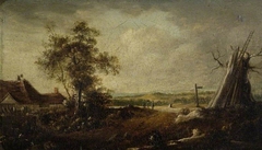 Landscape with figures by Philip Reinagle the younger