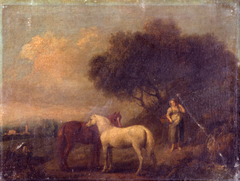 Landscape with Horse by Anonymous