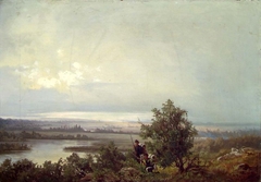 Landscape with two Soldiers by Anton Bergh