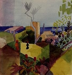 Landschaft am Meer by August Macke