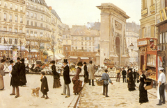 Le Boulevard St. Denis, Paris by Jean Béraud