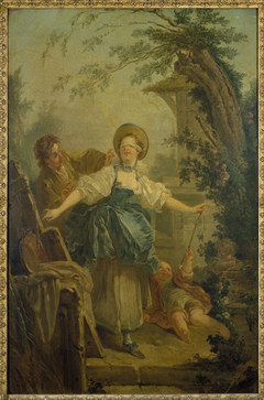 Le colin-maillard by Jean-Honoré Fragonard