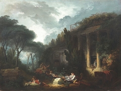 Le Jeu de la palette by Jean-Honoré Fragonard