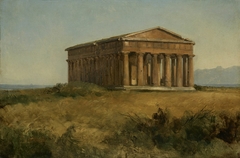 Le Temple de Neptune à Paestum by Achille Etna Michallon