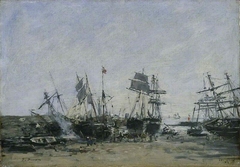 Low Tide, Portrieux by Eugène Boudin