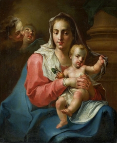 Madonna and Child with two angels by Giambattista Pittoni