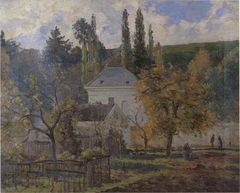 Maison bourgeoise à l'Hermitage, Pontoise by Camille Pissarro