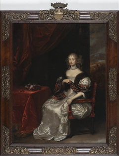 Margaretha von Elverich, genaamd Haes (overl.1678). Echtgenote van 1) Daniel Weyman; 2) Matthias Romswinckel by Caspar Netscher