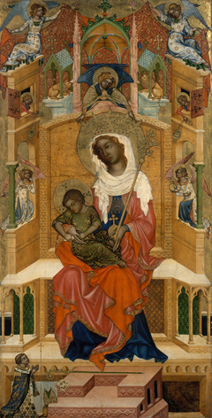 Mary Enthroned with the Child by Anonymous