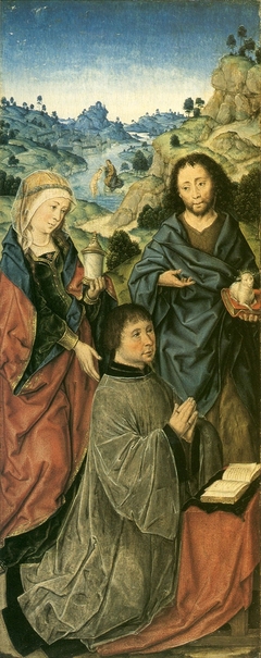 Mary Magdalene, Saint John the Baptist and a Donor by Aelbrecht Bouts