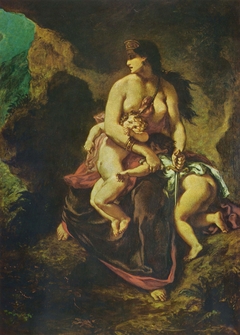 Medea about to Kill her Children by Eugène Delacroix