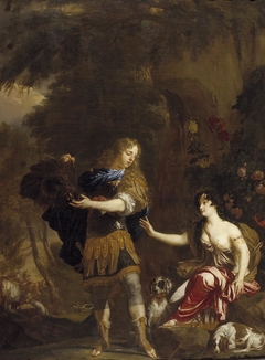 Meleager Presents the head of the Calydonian Boar to Atalanta by Daniel Mijtens the Younger