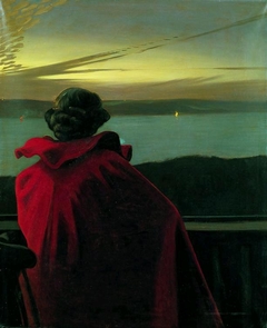 Midsummer Night near Vejle Fjord by Harald Slott-Møller