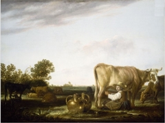 Milking Cows by Aelbert Cuyp