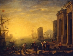 Morning in the Harbour by Claude Lorrain