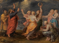 Moses, Aaron and Miriam and other women celebrate the crossing of the Red Sea (Exodus 15: 1-21) by Peter Paul Rubens