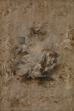 Multiple Sketch for the Banqueting House Ceiling by Peter Paul Rubens