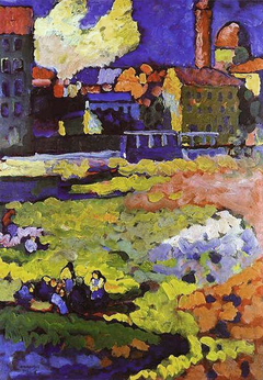 Munich-Schwabing with the Church of St. Ursula by Wassily Kandinsky