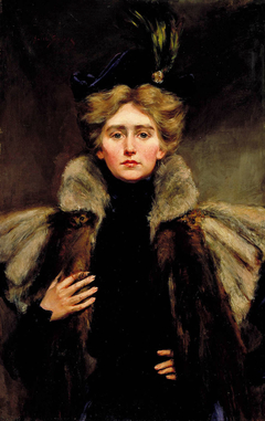 Natalie in Fur Cape by Alice Pike Barney