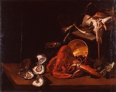 Nature morte, écrevisse et poissons by Giuseppe Recco