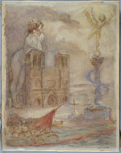 Notre-Dame de Paris by Adolphe Willette