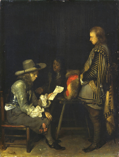 Officer Reading a Letter by Gerard ter Borch