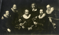 Officers of the Amsterdam guild of gold- and silversmiths in 1627 by Thomas de Keyser