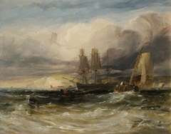 On The Thames  - Tilbury Fort by George Chambers