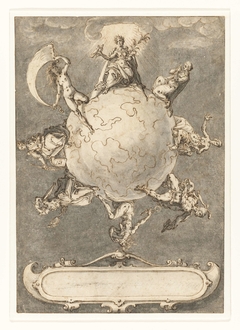 Ontwerp voor de laatste prent in de reeks "Omnium rerum vicissitudo est" by Jacob de Gheyn II