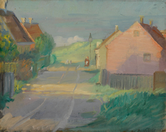 Østerbyvej. A lane in Skagen's East Town by Anna Ancher