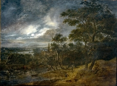 Paisaje nocturno by Aert van der Neer