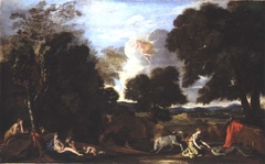 Paysage avec Junon et Argus by Nicolas Poussin