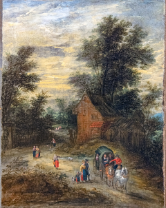 Paysage avec personnages by Jan Brueghel the Elder