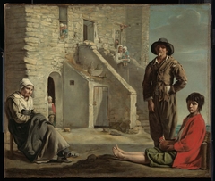 Peasants in front of a House by Louis Le Nain