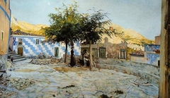 Poggio, village on Elba Island by Telemaco Signorini