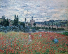 Poppy Field near Vétheuil by Claude Monet