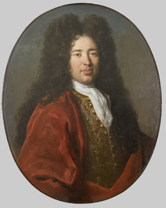 Portrait d'un homme à perruque en costume Régence by Anonymous