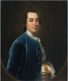 Portrait of a Man in a Blue Jacket by Philip Hussey