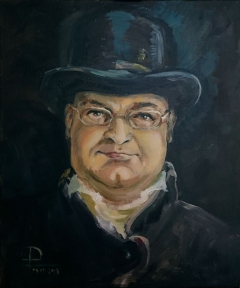 Portrait of a man in a hat by Marie DraW