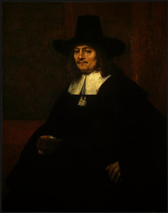 Portrait of a Man in a Tall Hat by Rembrandt